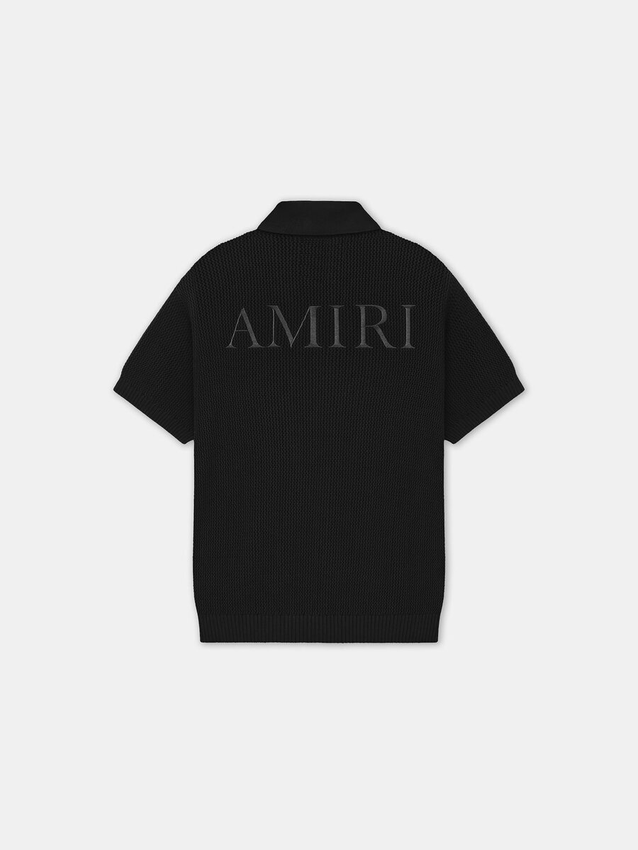 AMIRI CROCHET MESH SHIRT