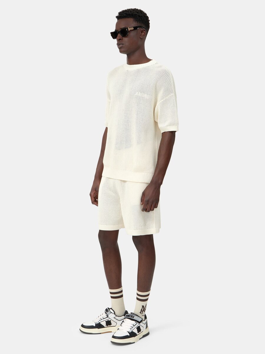 AMIRI CROCHET MESH TSHIRT
