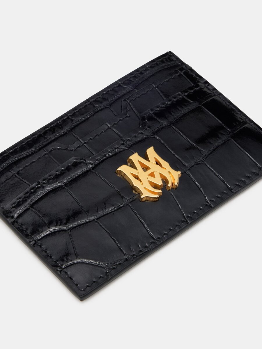 CROC EMBOSSED CARD HOLDER