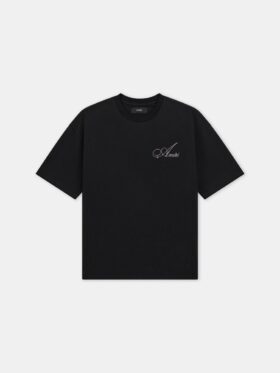 CRYSTAL AMIRI SCRIPT OVERSIZED TEE