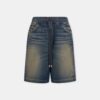 DRAWSTRING DENIM SHORT