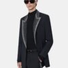 EMBELLISHED LAPEL SINGLE-BREASTED BLAZER