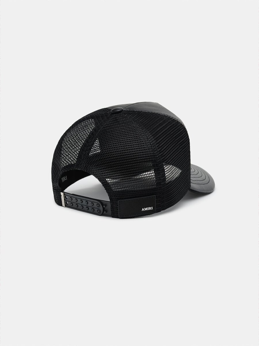 LEATHER MA TRUCKER HAT