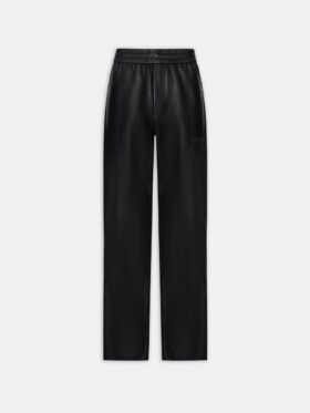 LEATHER TRACK PANT