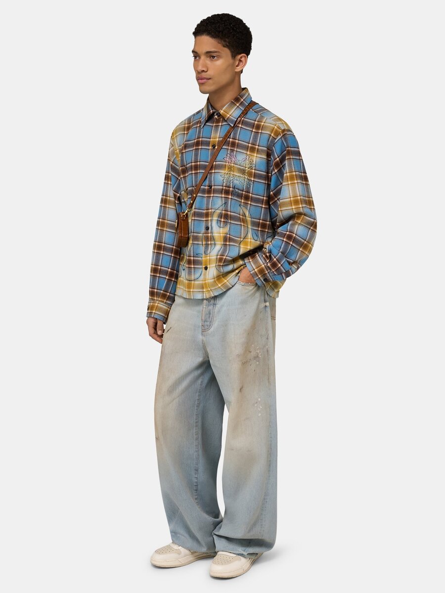 MA QUAD BLEACHED FLANNEL