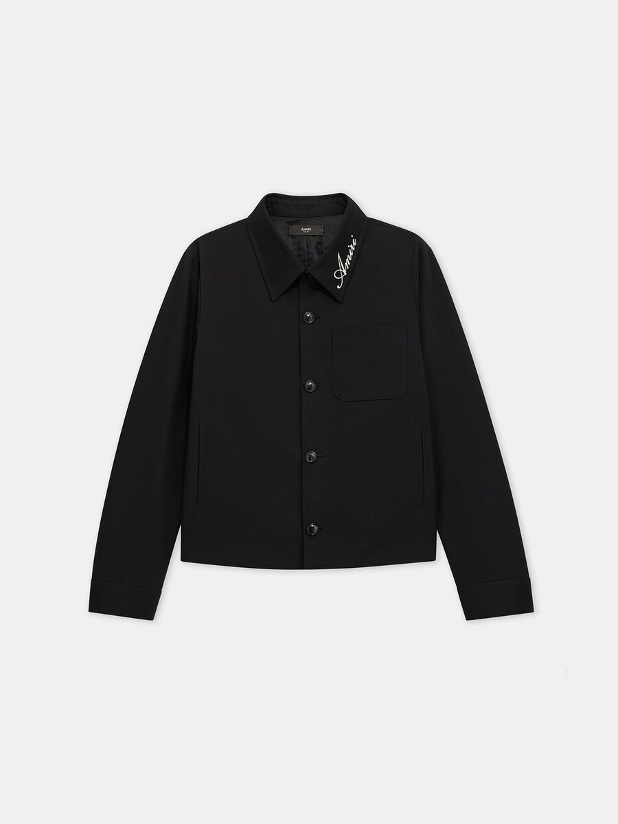 SCRIPT COLLAR SHIRT JACKET