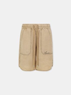 SCRIPT LINEN GD SHORT