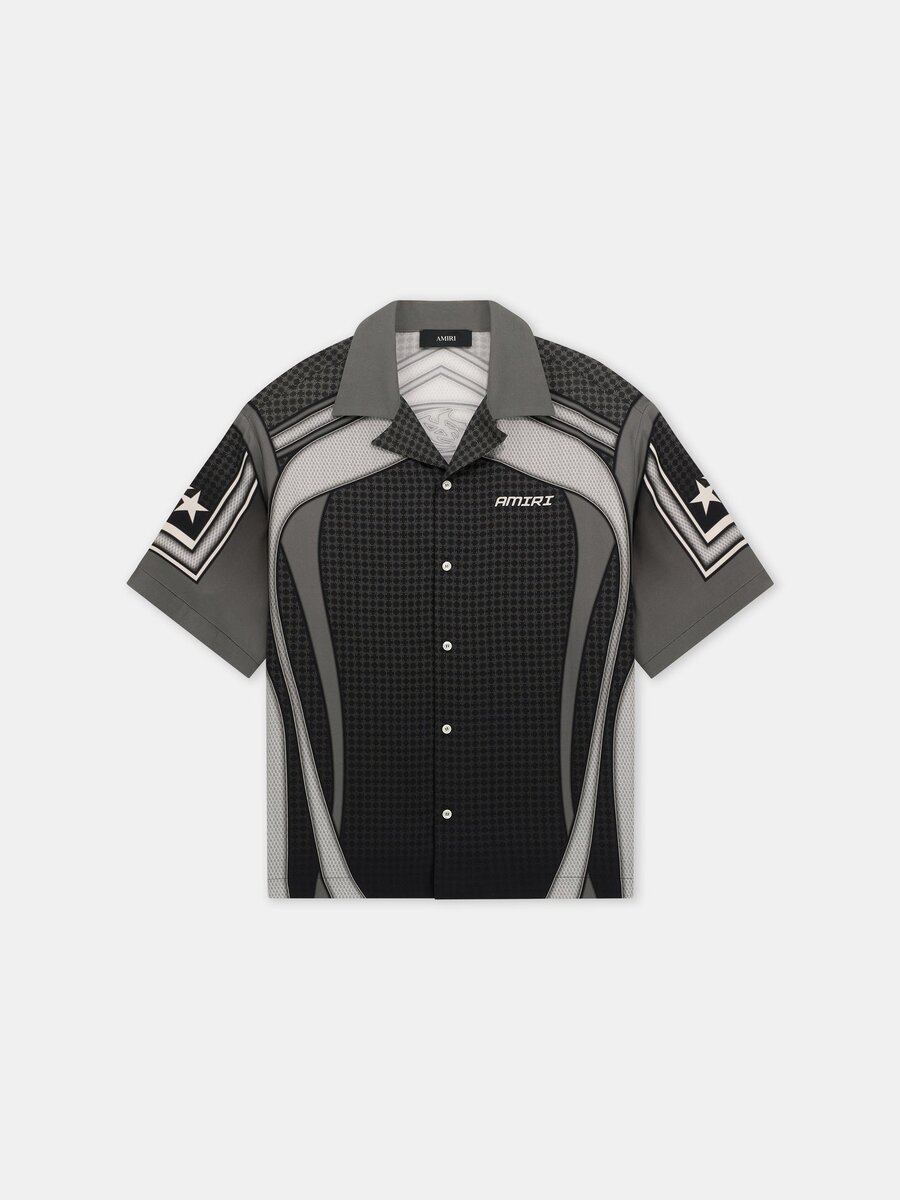 SPORT PANEL OVERSIZED CAMP SHIRT