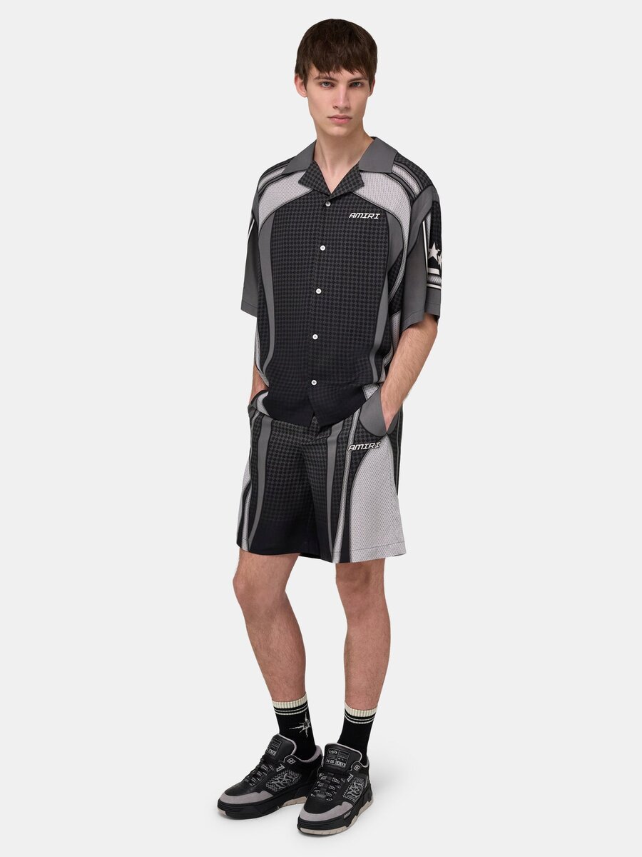 SPORT PANEL OVERSIZED CAMP SHIRT