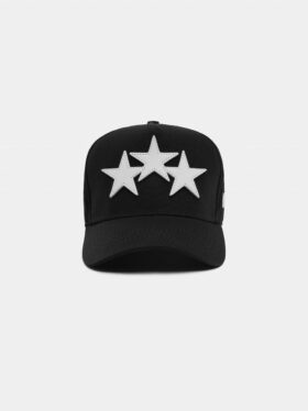THREE STAR STAGGERED AMIRI FULL CANVAS HAT