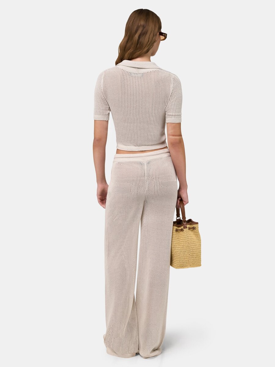 WOMEN'S AMIRI CROCHET MESH PANT