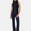 WOMEN'S AMIRI RAW DENM ZIP TOP