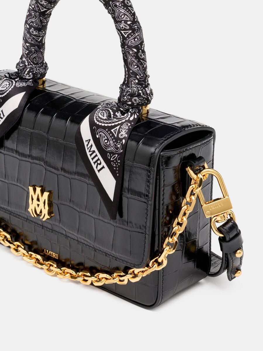 WOMEN'S CROC EMBOSSED LONG MA BAG