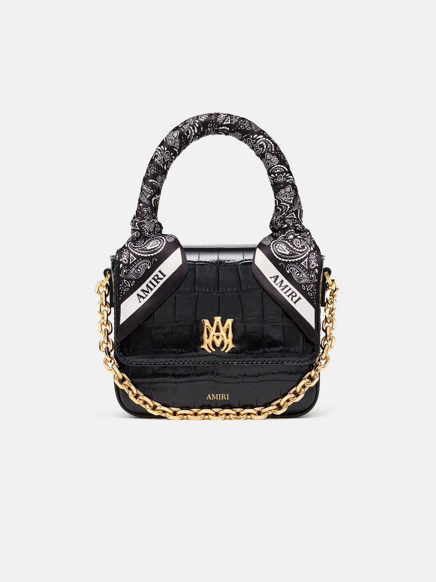 WOMEN'S CROC EMBOSSED MICRO MA BAG