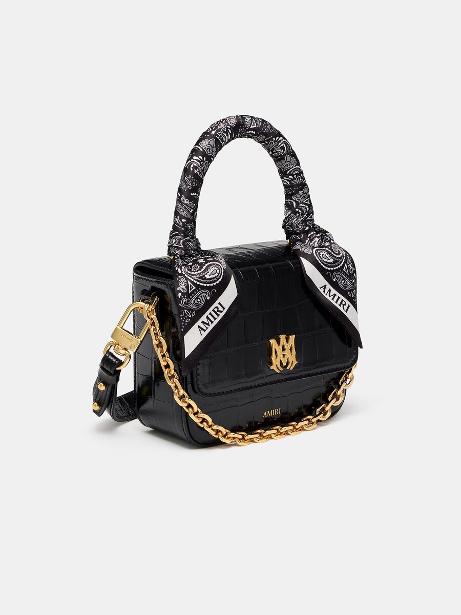 WOMEN'S CROC EMBOSSED MICRO MA BAG