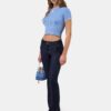 WOMEN'S MA RIB KNIT BABY TEE