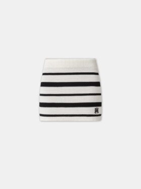 WOMEN'S MA STRIPED MINI SKIRT