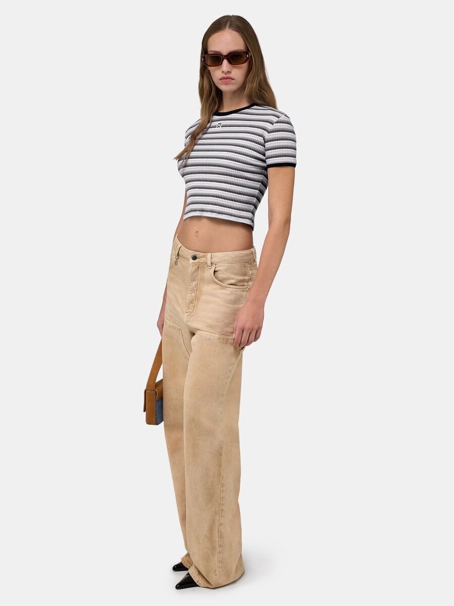 WOMEN'S MA STRIPED TEE