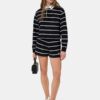 WOMEN'S STRIPED SWEATSHORT