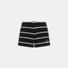 WOMEN'S STRIPED SWEATSHORT